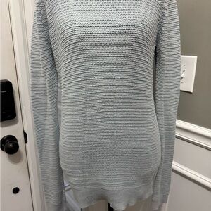 Women's Light Gray Sweater Ann Taylor LOFT medium
